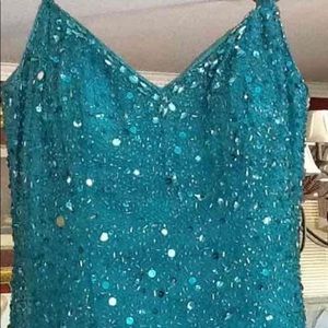 Turquoise/Blue Sz. 2 Formal Gown.